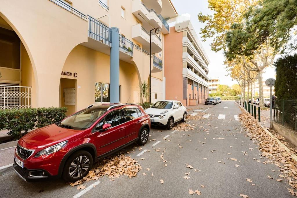 Port-Frejus, Le Paladien, Appartement 2 Pieces Climatise, Terrasse & Parking ภายนอก รูปภาพ