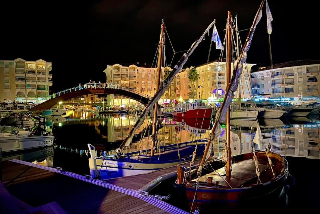 Port-Frejus, Le Paladien, Appartement 2 Pieces Climatise, Terrasse & Parking ภายนอก รูปภาพ