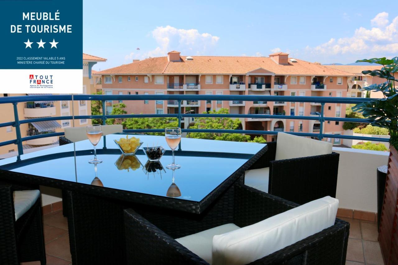 Port-Frejus, Le Paladien, Appartement 2 Pieces Climatise, Terrasse & Parking ภายนอก รูปภาพ